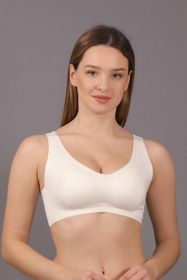 C&CITY Schalen-BH Nahtloser Laser-Entfernbarer Gepolsterter Bralette von C&CITY