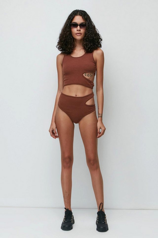 C&CITY Schlafanzug Fransige Crop-Top und Shorts Set von C&CITY