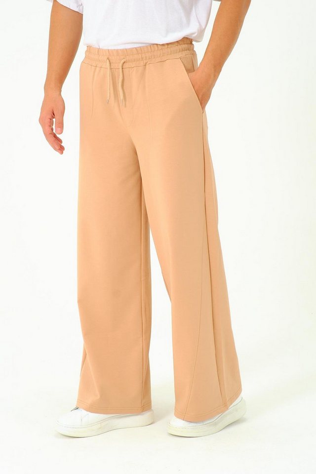 C&CITY Schlafanzug Herren Baggy Jogginghose mit elastischem Bund von C&CITY