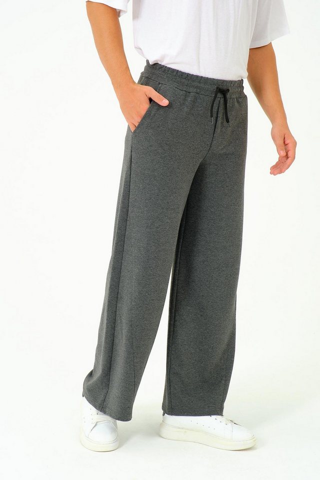 C&CITY Schlafanzug Herren Baggy Jogginghose mit elastischem Bund von C&CITY