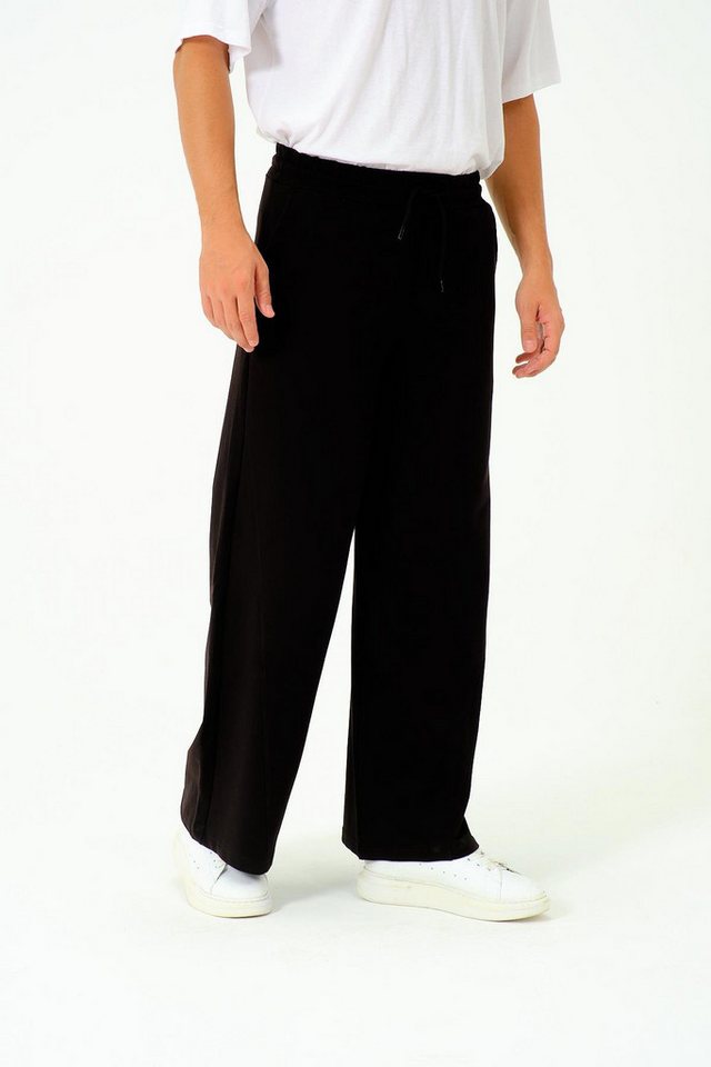 C&CITY Schlafanzug Herren Baggy Jogginghose mit elastischem Bund von C&CITY