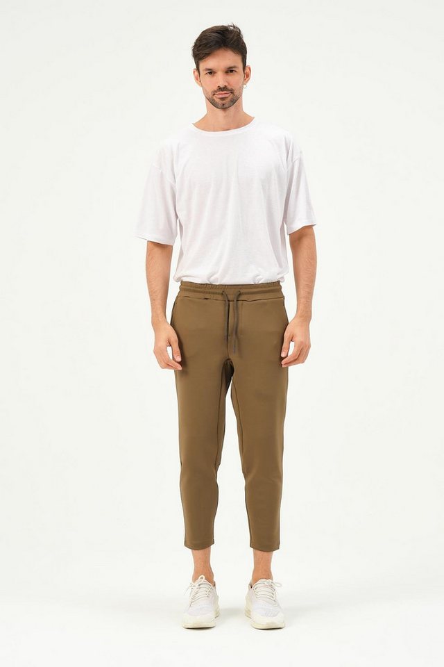 C&CITY Schlafanzug Herren Straight Leg Sweatpants mit Taillendetail von C&CITY