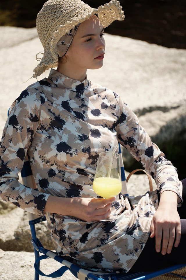 C&CITY Schwimmanzug Gemustertes 4-teiliges Badeanzug-Set von C&CITY