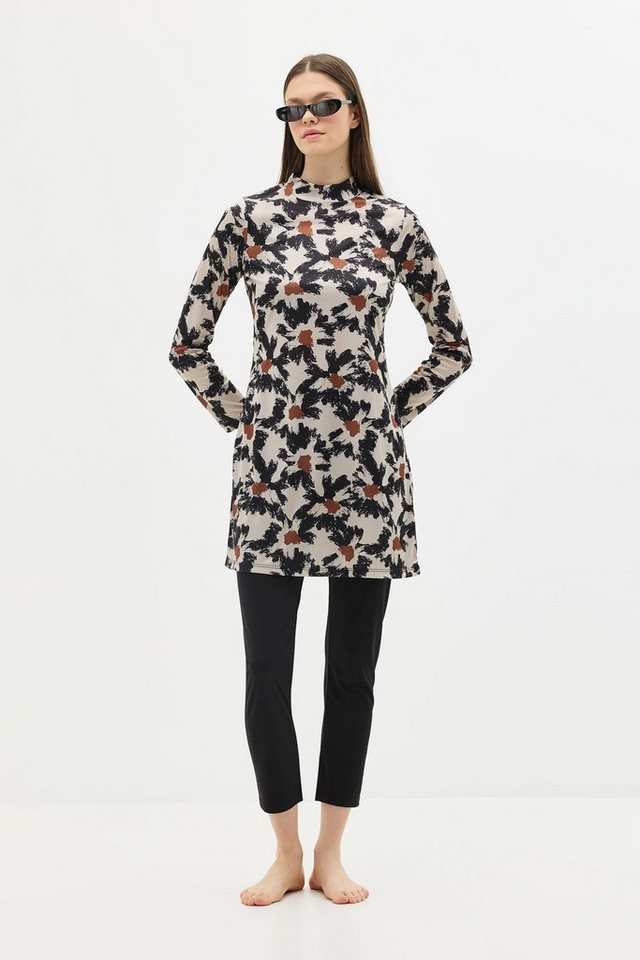 C&CITY Schwimmanzug Gemustertes 4-teiliges Badeanzug-Set von C&CITY