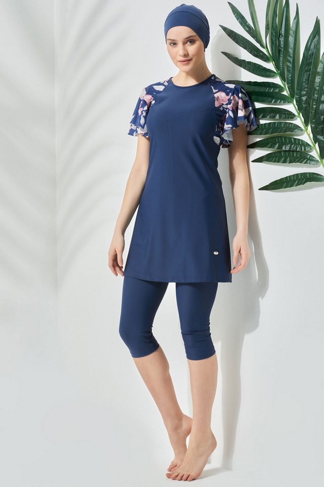 C&CITY Schwimmanzug Halbbedeckter Hijab-Badeanzug mit Kurzarmstrumpfhose C13090 Schwarz C&CITY Schwimmanzug Halbbedeckter Hijab-Badeanzug mit Kurzarmstrumpfhose C13090 Schwarz von C&CITY
