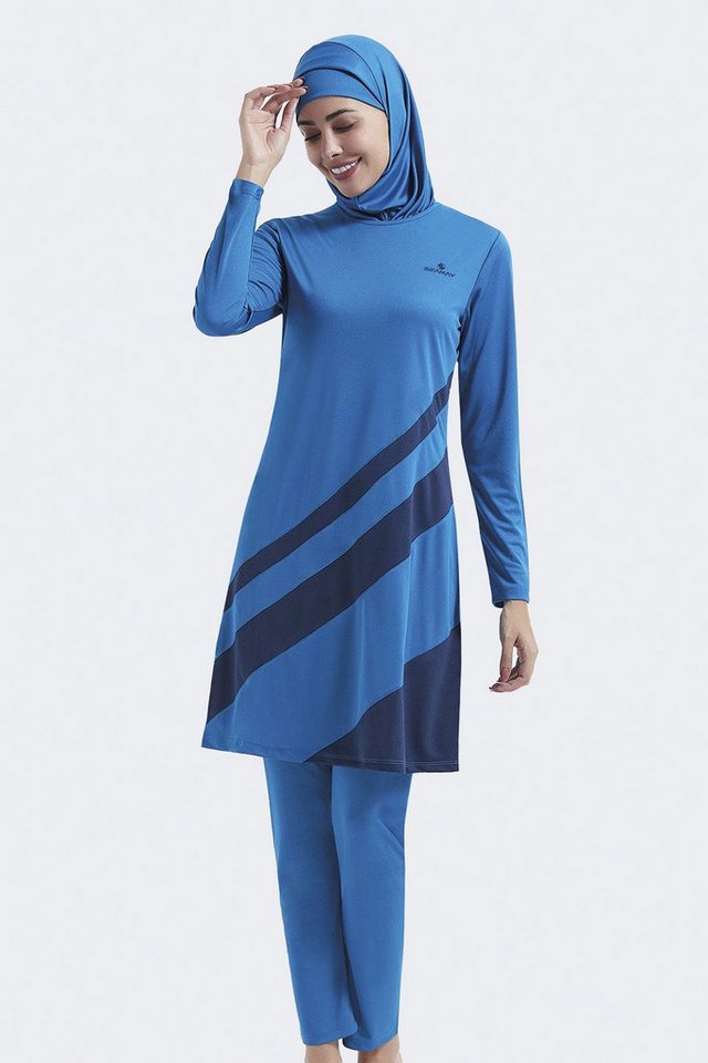 C&CITY Schwimmanzug Vollständig bedeckter Hijab-Badeanzug C11020 Khaki C&CITY Schwimmanzug Vollständig bedeckter Hijab-Badeanzug C11020 Khaki von C&CITY