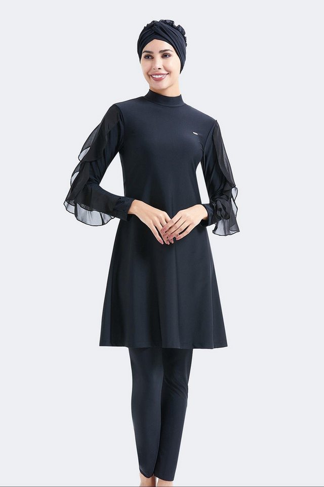 C&CITY Schwimmanzug Vollständige Abdeckung 4-teiliges Badeanzug-Set C&CITY Schwimmanzug Vollständige Abdeckung 4-teiliges Badeanzug-Set von C&CITY