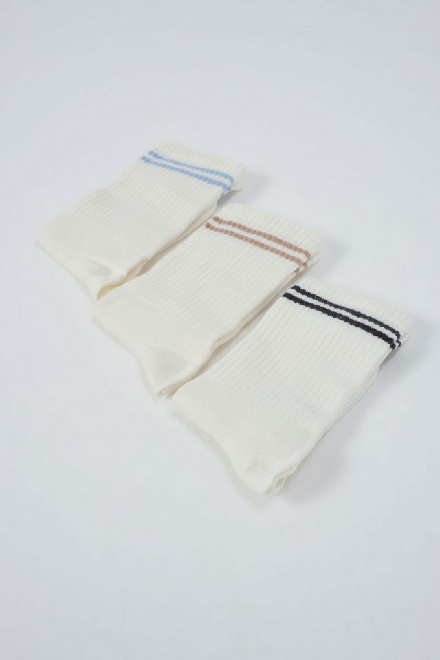 C&CITY Sneakersocken Gestreiftes langes 3-teiliges Sockenset Soil C&CITY Sneakersocken Gestreiftes langes 3-teiliges Sockenset Soil von C&CITY