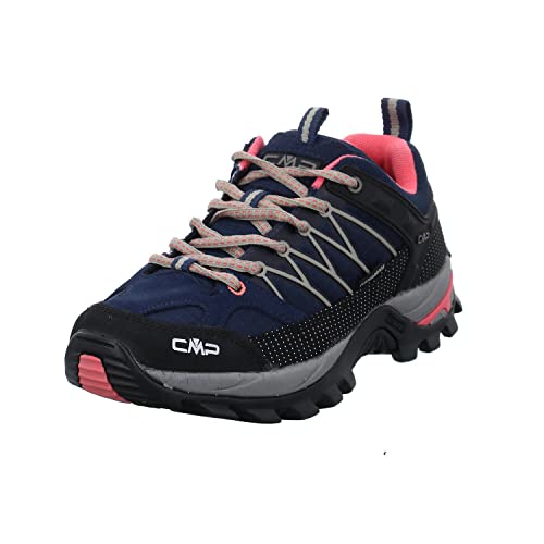 CMP Damen Rigel Low WMN Trekking Shoe WP Wanderschuh, Blue-Corallo, 39 EU von CMP