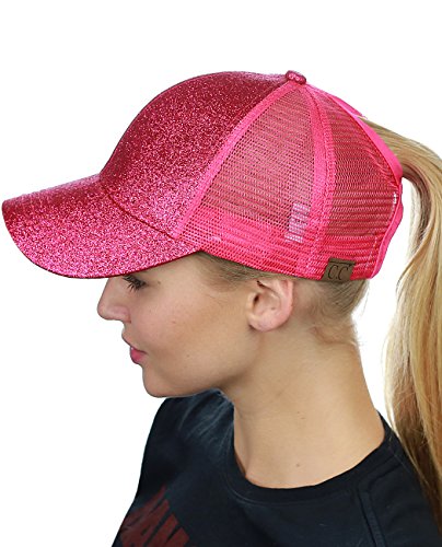 C.C Damen Baseball Baseballkappe, Knallpink (Hot Pink), Einheitsgröße von C.C