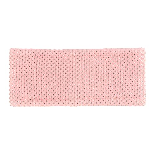 C.C Net Strass Headwrap für Frauen - Recyceltes Garn Dehnbar Weich Warm Strick Winter Stirnband Ohr Wärmer (Rose) von C.C