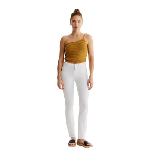 C.O.J CUP OF JOE Hannah Damen Regular Waist Straight Leg Jeans Hose Weiß, weiß - white (white), 27 von Cup of Joe