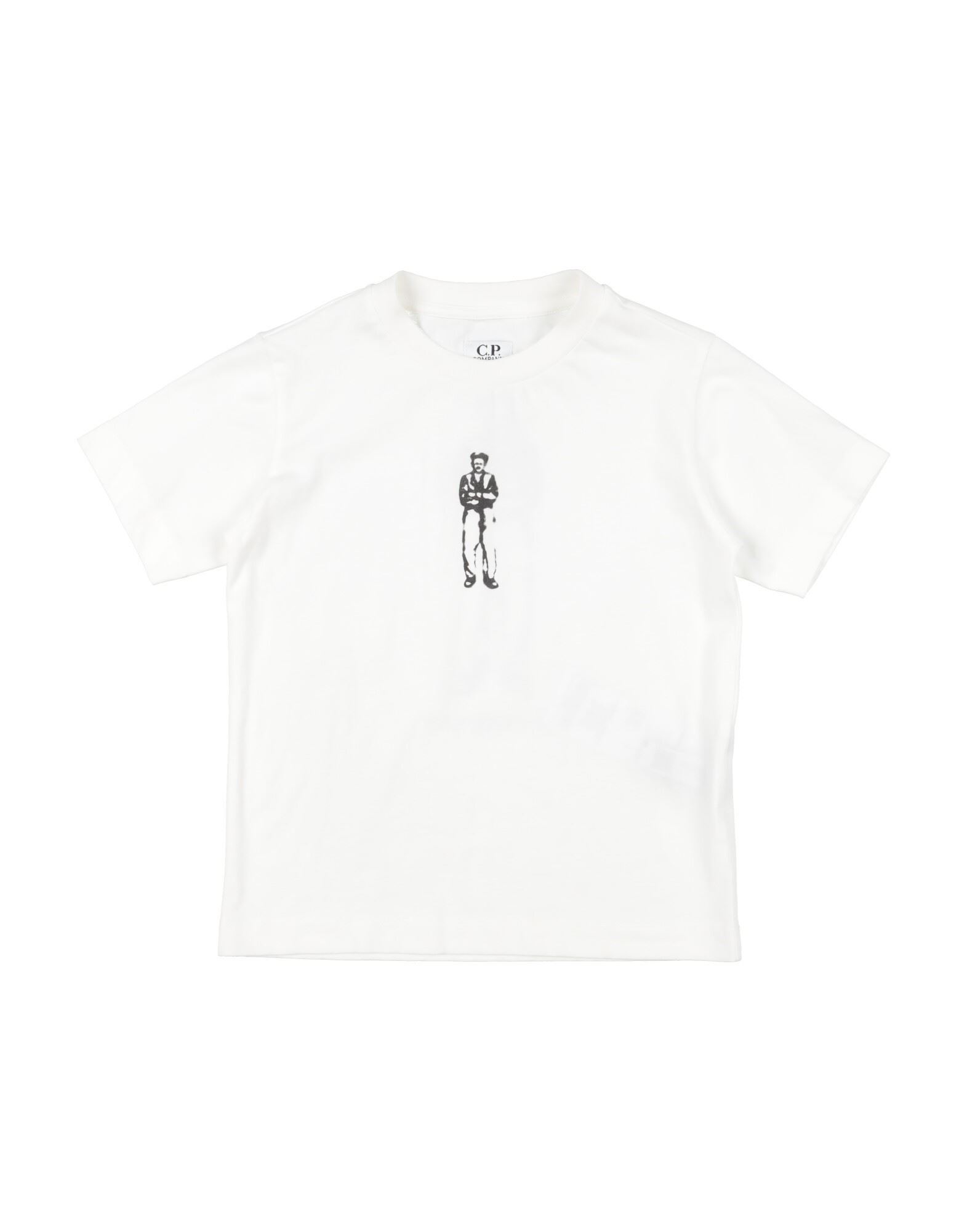 C.P. COMPANY UNDERSIXTEEN T-shirts Kinder Off white von C.P. COMPANY UNDERSIXTEEN