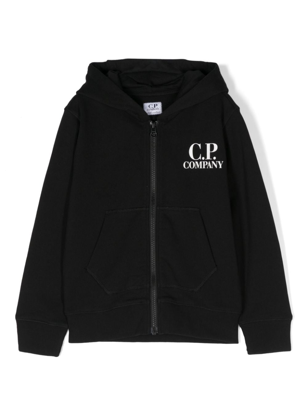 C.P. Company Kids Hoodie mit Goggle-Detail - Schwarz von C.P. Company Kids