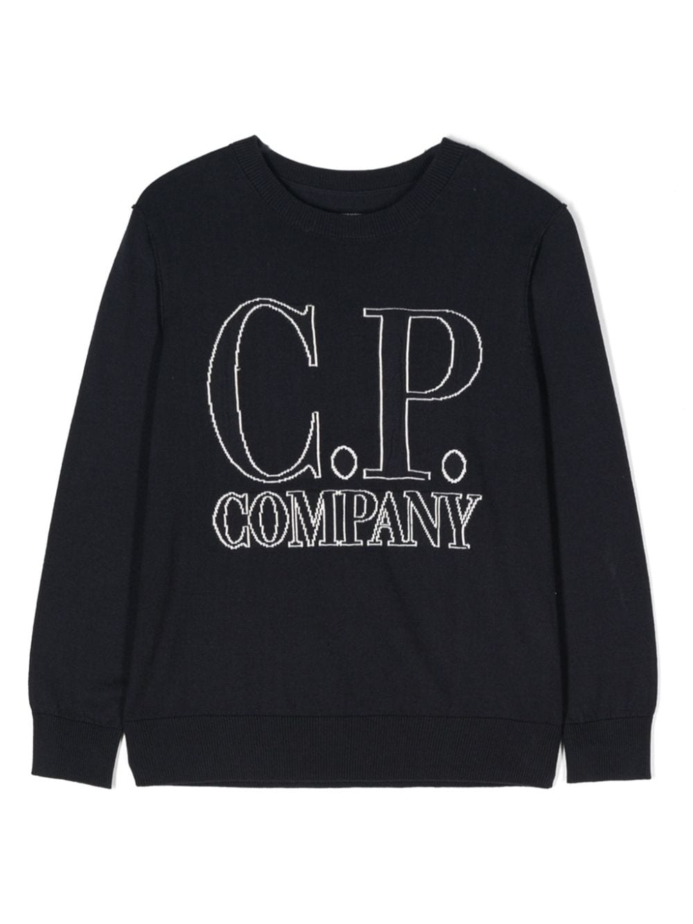 C.P. Company Kids Pullover aus Logo-Jacquard - Blau von C.P. Company Kids