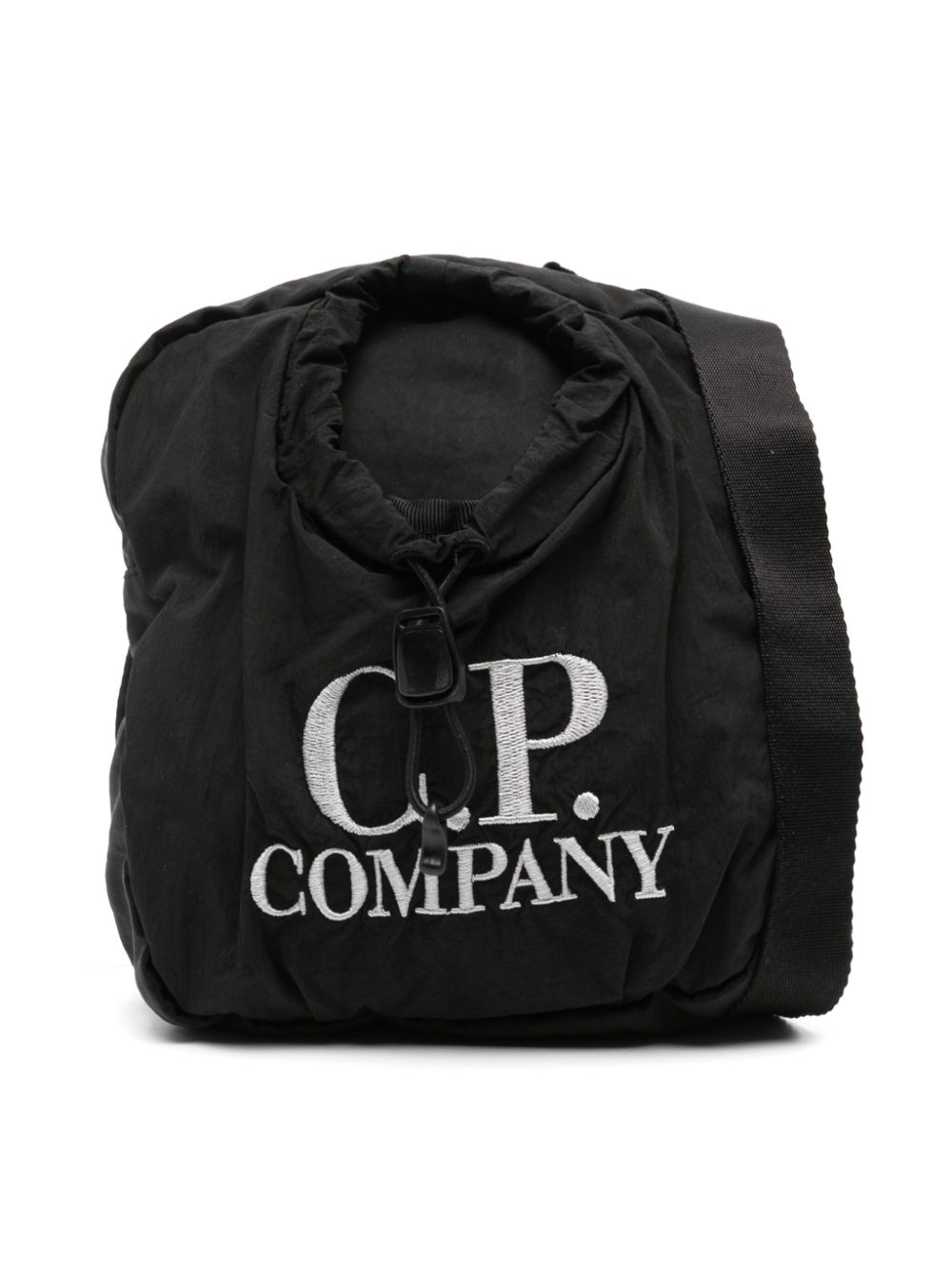 C.P. Company Kids Schultertasche mit Logo-Stickerei - Schwarz von C.P. Company Kids