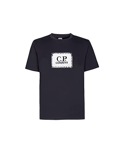 C.P. Company 30/1 pullover label t-shirt, Total Eclipse Blue, L von C.P. Company