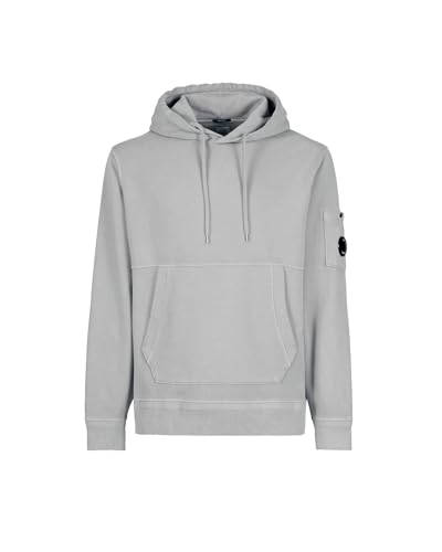 C.P. Company Baumwollfleece-Kapuzenpullover CMSS137, grau (Flint Grey), XL von C.P. Company