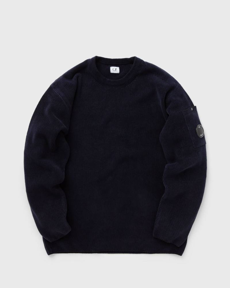 C.P. Company COTTON CHENILLE KNITWEAR - CREWNECK men Sweatshirts blue in Größe:XXL von C.P. Company