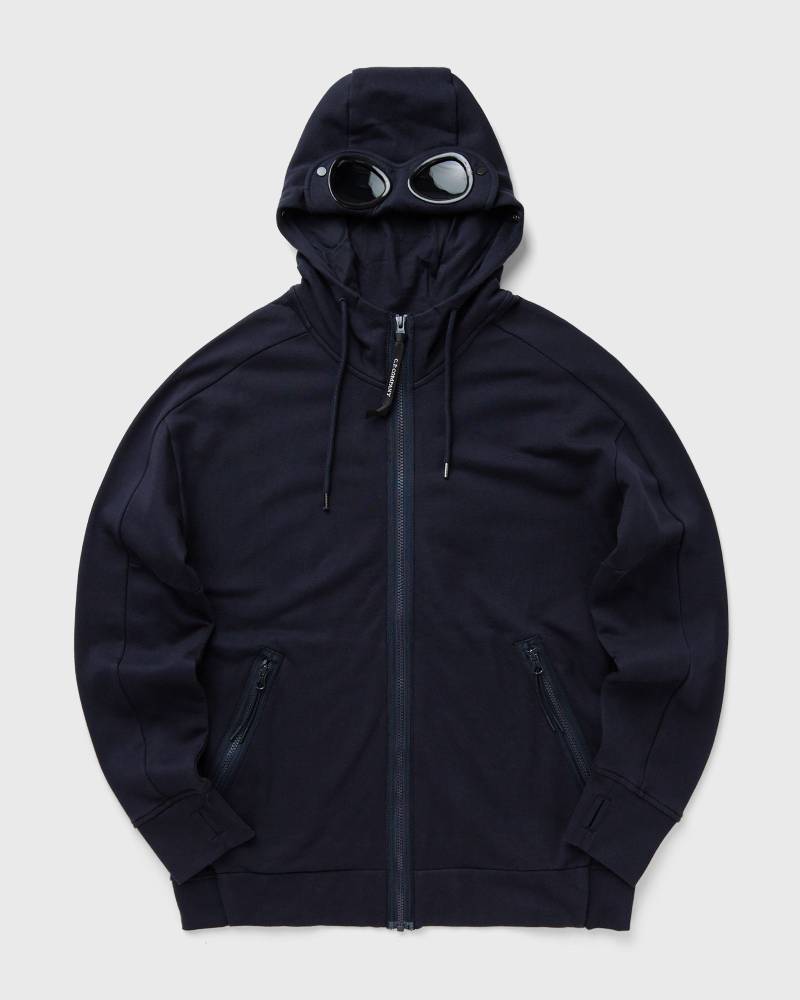 C.P. Company DIAGONAL RAISED FLEECE GOGGLE ZIPPED HOODED SWEATSHIRT men Hoodies|Zippers blue in Größe:XXL von C.P. Company