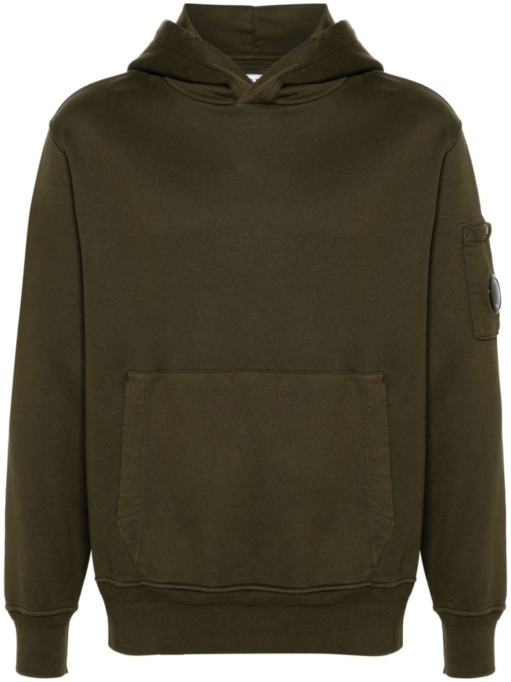 C.P. Company Diagonal Fleece Hoodie - Grün von C.P. Company