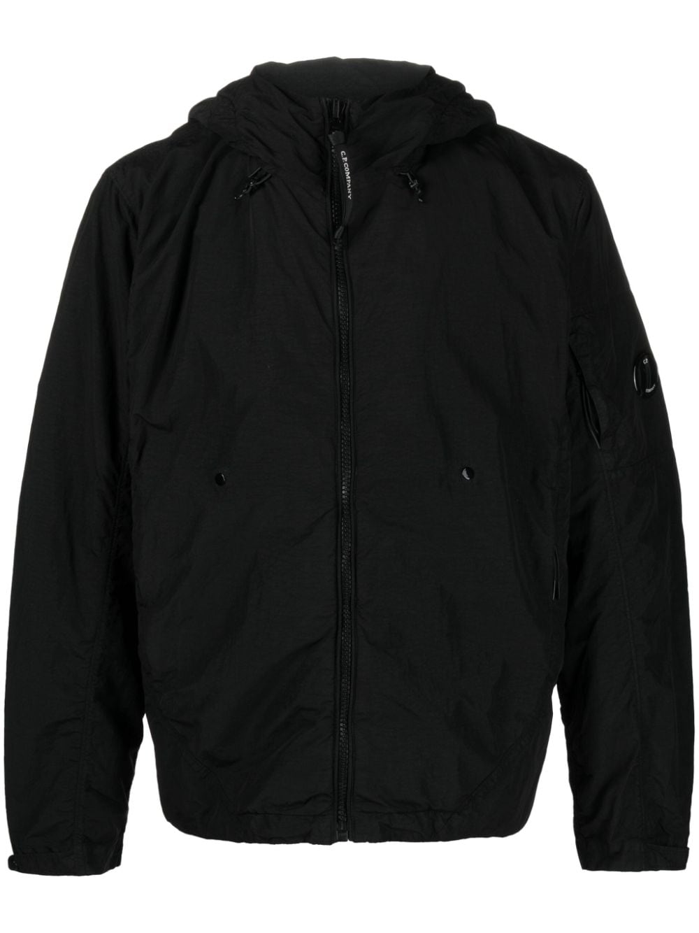 C.P. Company Flatt Nylon Kapuzenjacke - Schwarz von C.P. Company