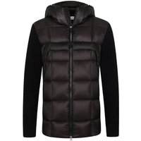 C.P. Company Gesteppte Daunenjacke mit Kapuze im Material-Mix in XL von C.P. Company