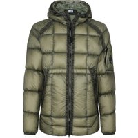 C.P. Company Gesteppte Leichtdaunenjacke mit Kapuze und Ärmeltasche in L von C.P. Company