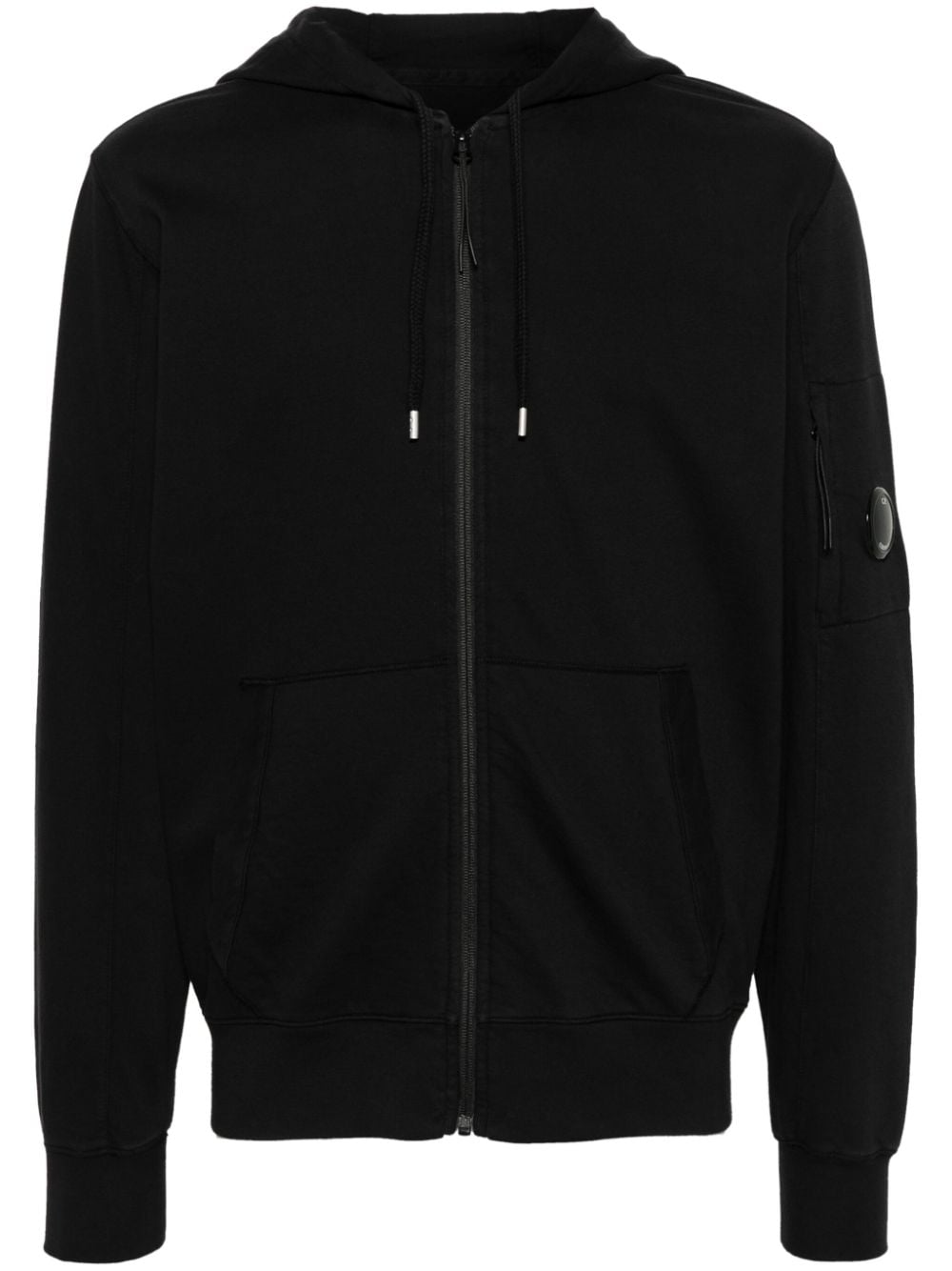 C.P. Company Hoodie mit Logo-Patch - Schwarz von C.P. Company