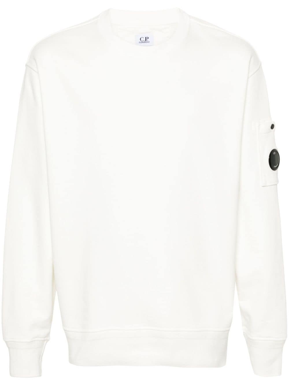 C.P. Company Sweatshirt mit Linsen-Detail - Weiß von C.P. Company