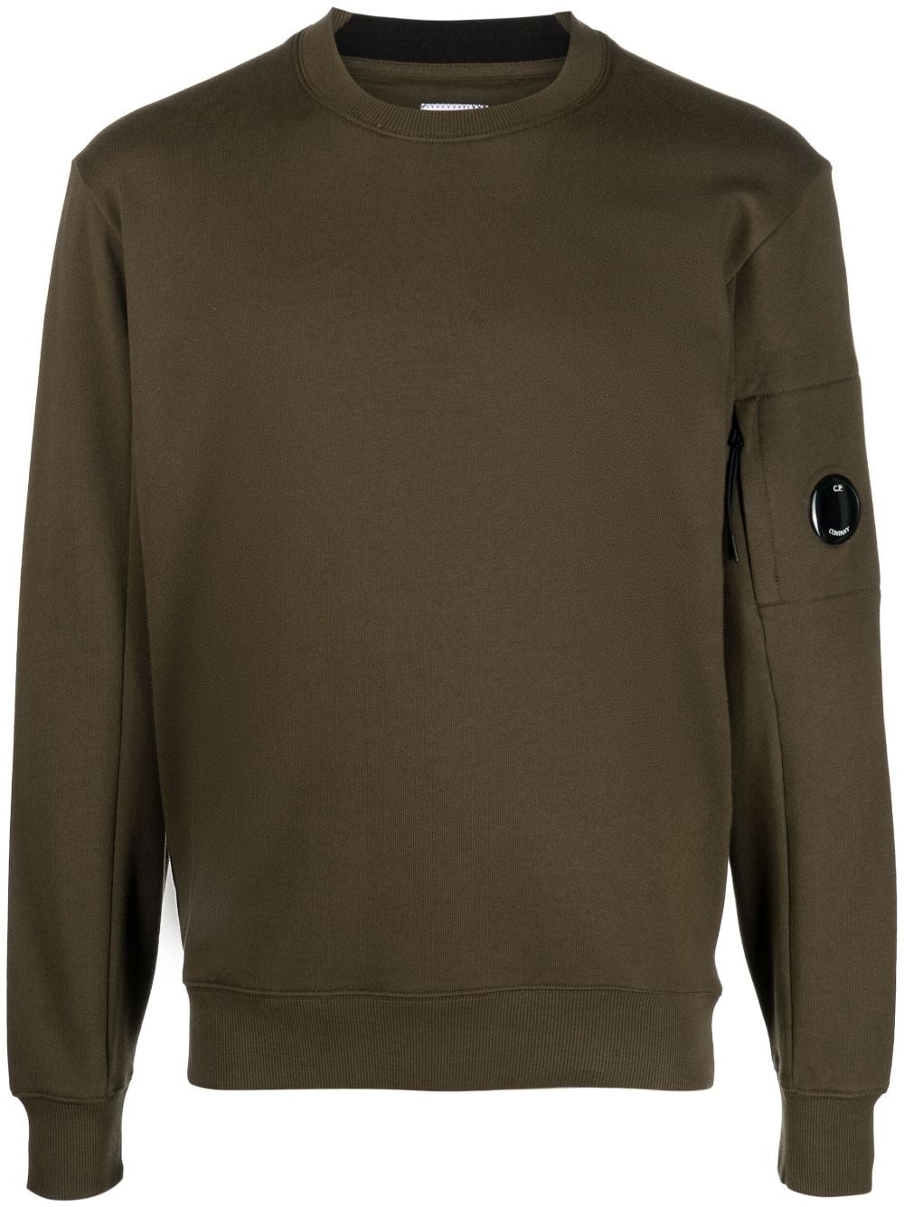 C.P. Company Fleece-Sweatshirt mit Linsen-Detail - Grün von C.P. Company