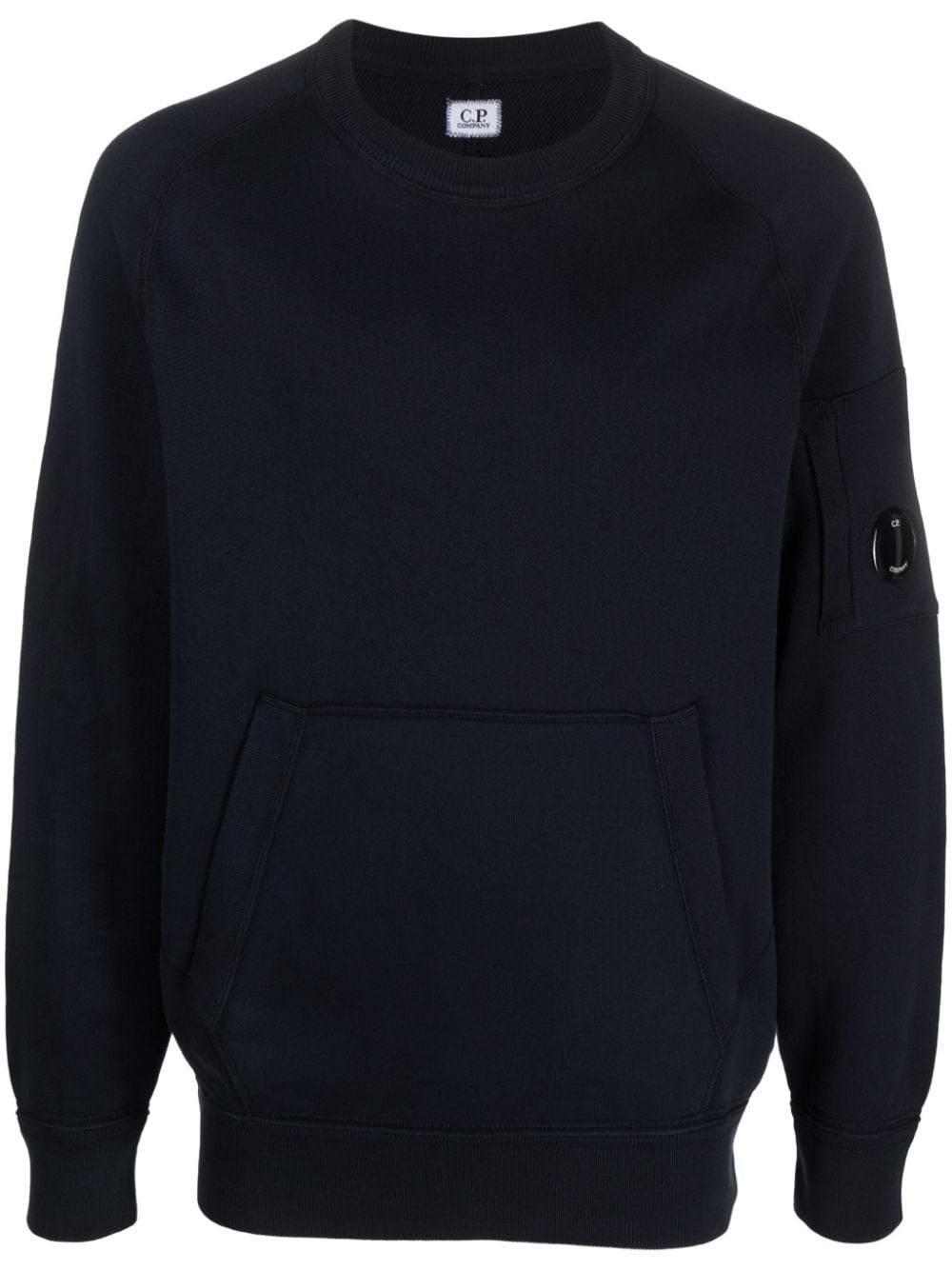 C.P. Company Jersey-Sweatshirt mit Linsen-Patch - Blau von C.P. Company