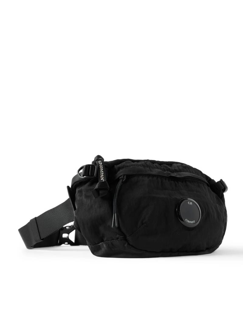 C.P. Company - Logo-Appliquéd Shell Belt Bag - Men - Black von C.P. Company