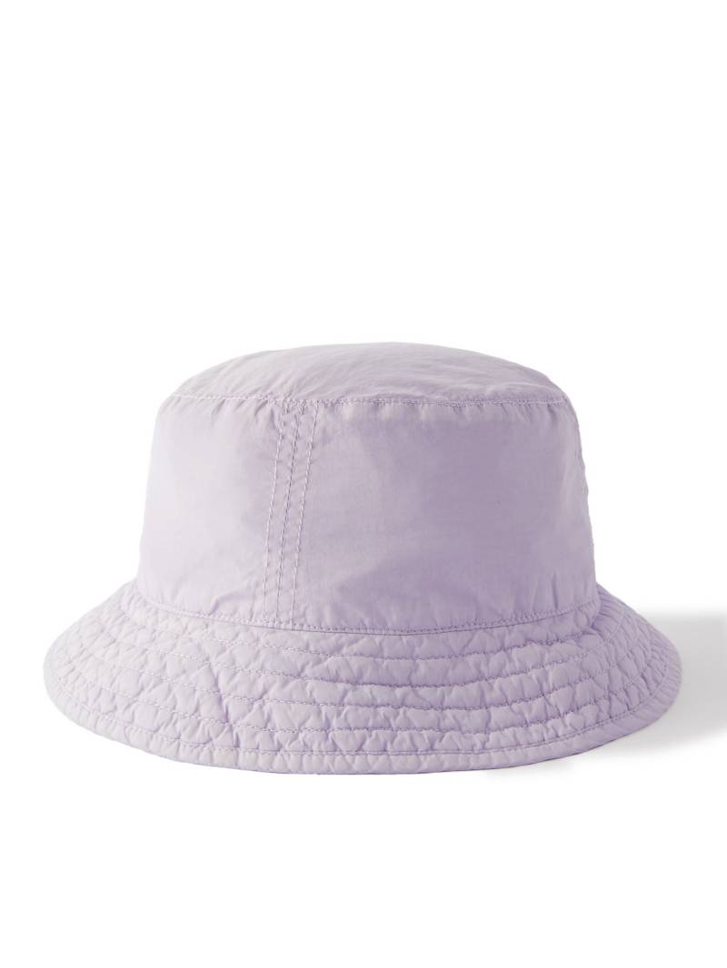 C.P. Company - Logo-Embroidered Garment-Dyed Chrome-R Bucket Hat - Men - Purple - M von C.P. Company
