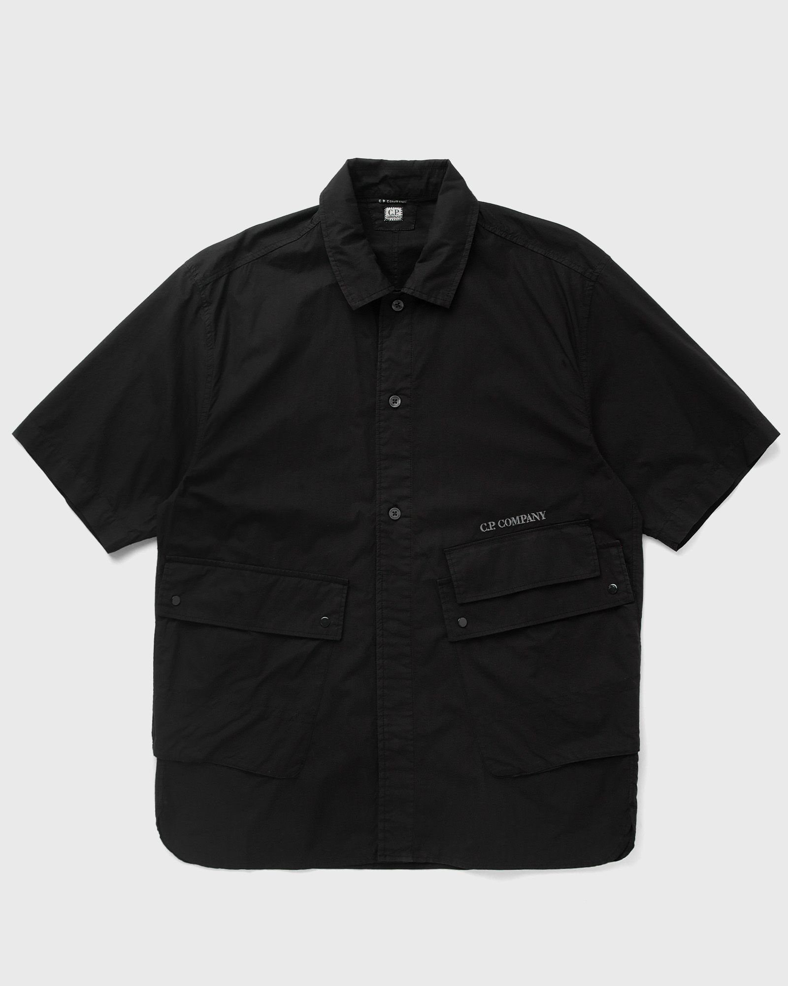 C.P. Company POPELINE SHIRTS - SHORT SLEEVE men Shortsleeves black in Größe:M von C.P. Company