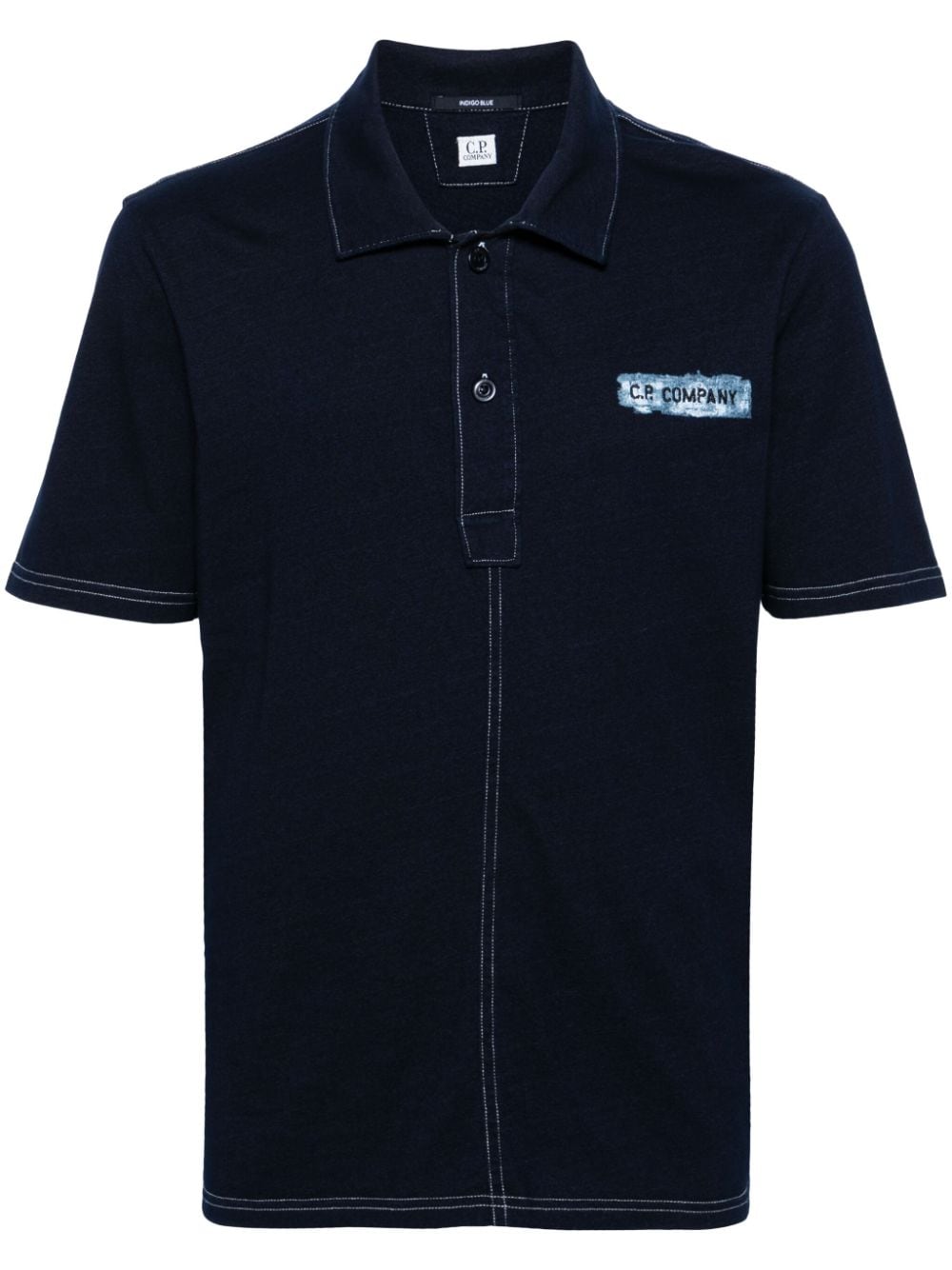 C.P. Company Poloshirt mit Logo-Stickerei - Blau von C.P. Company