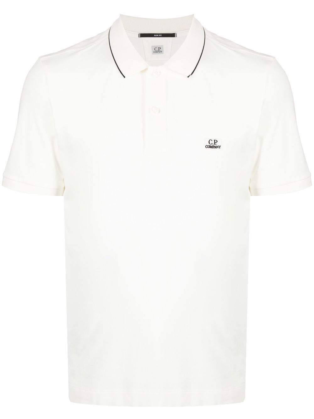 C.P. Company Poloshirt mit Logo-Stickerei - Weiß von C.P. Company