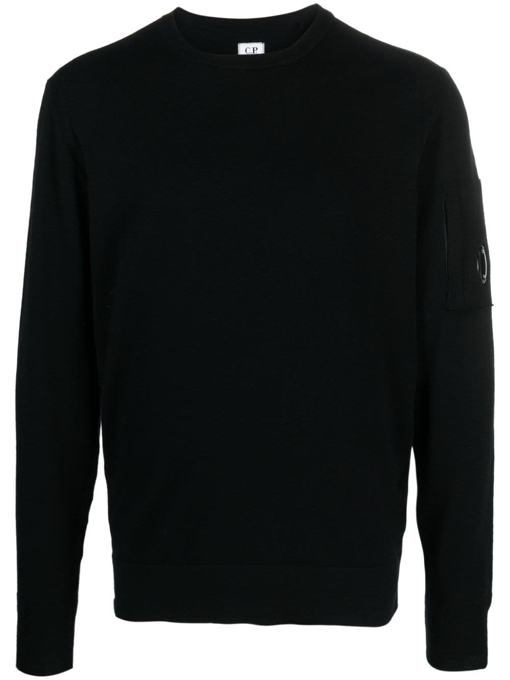 C.P. Company Pullover mit Linsen-Detail - Schwarz von C.P. Company