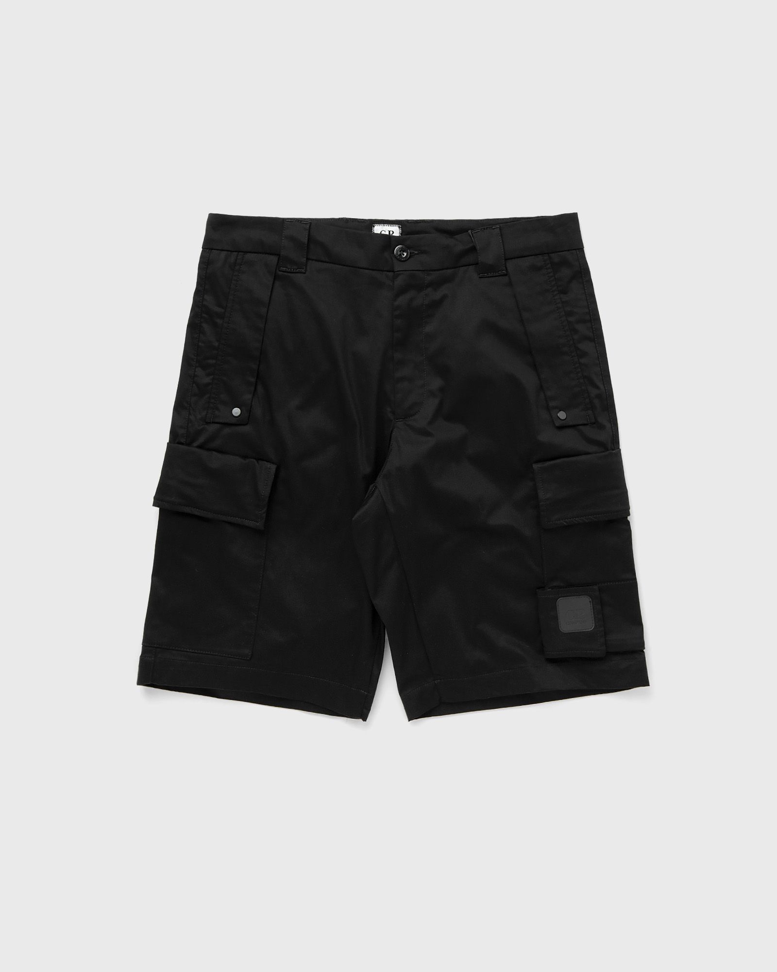 C.P. Company STRETCH SATIN PIECE DYED BERMUDA men Cargo Shorts black in Größe:L von C.P. Company