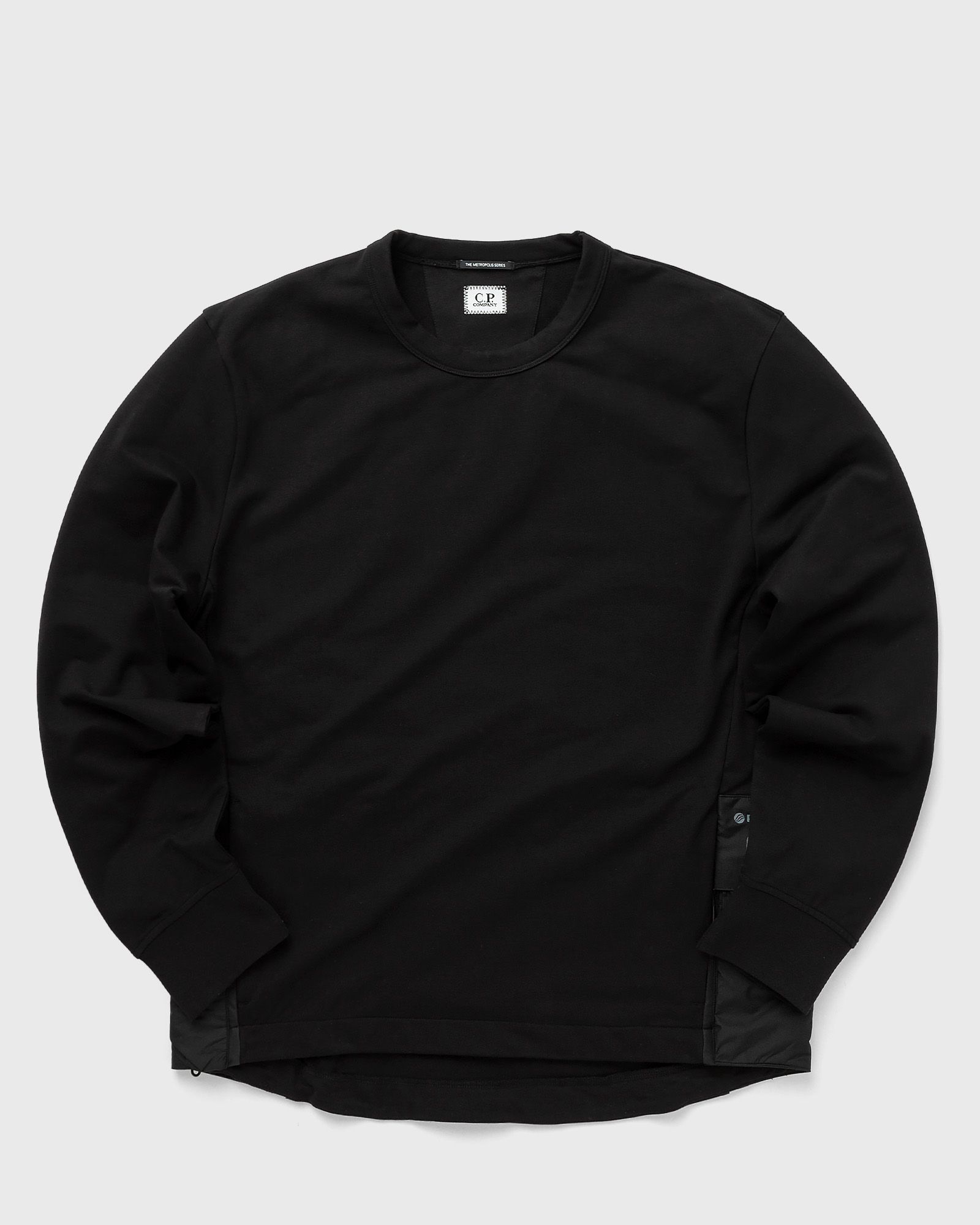 C.P. Company STRETCH FLEECE MIXED SWEATSHIRTS - CREWNECK men Longsleeves black in Größe:L von C.P. Company