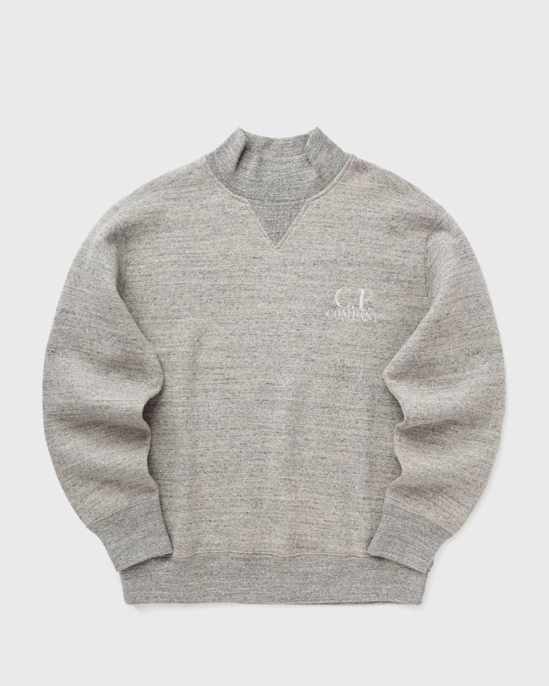 C.P. Company SWEATSHIRTS TURTLE NECK IN MELANGE JAPANESE FLEECE men Sweatshirts grey in Größe:M von C.P. Company