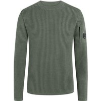 C.P. Company Softer Rundhalspullover aus einem Wollmix in Rippstrick in XXL von C.P. Company