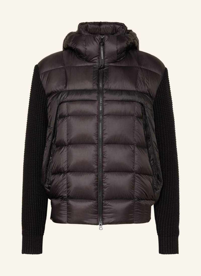 C.P. Company Steppjacke Im Materialmix schwarz von C.P. Company