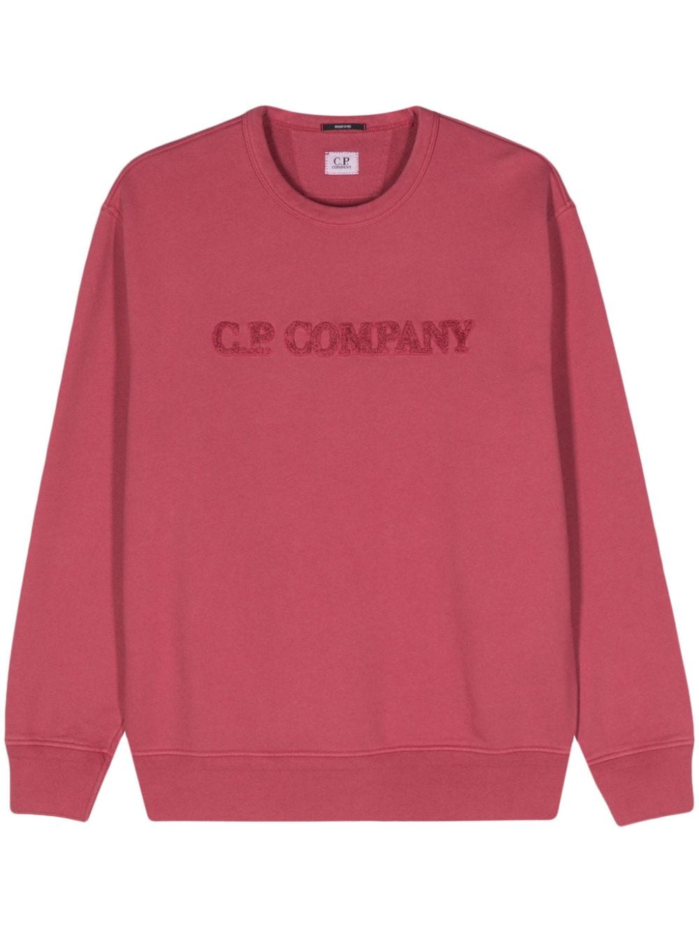 C.P. Company Sweatshirt mit Frottee-Logo von C.P. Company