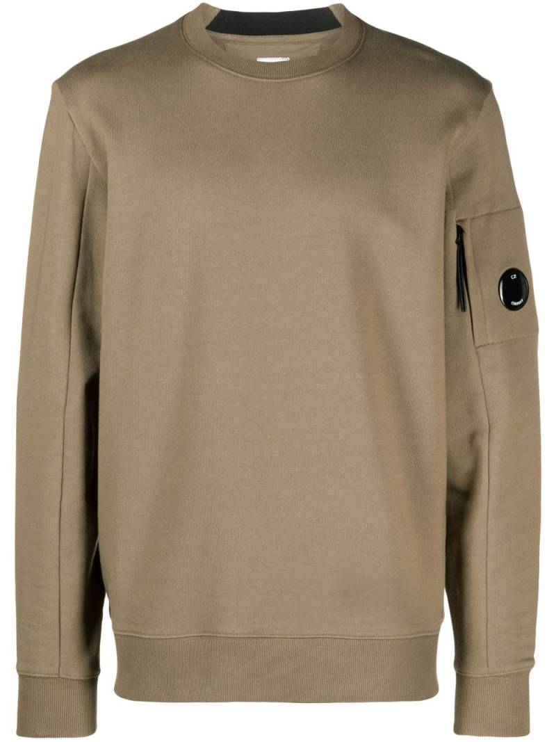 C.P. Company Sweatshirt mit Linsen-Patch - Grün von C.P. Company