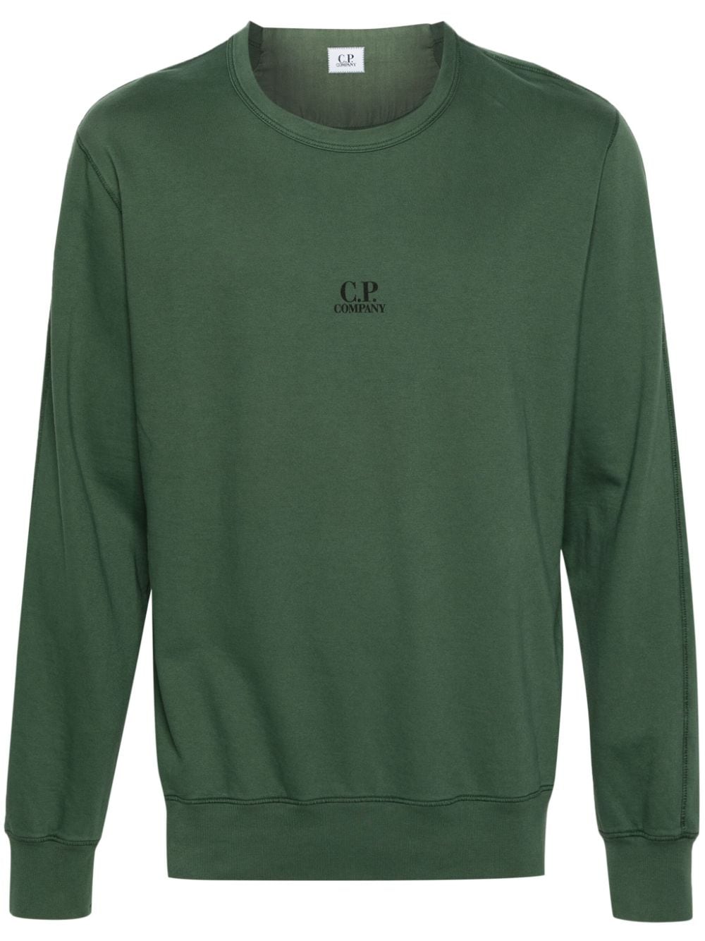 C.P. Company Sweatshirt mit Logo-Print - Grün von C.P. Company
