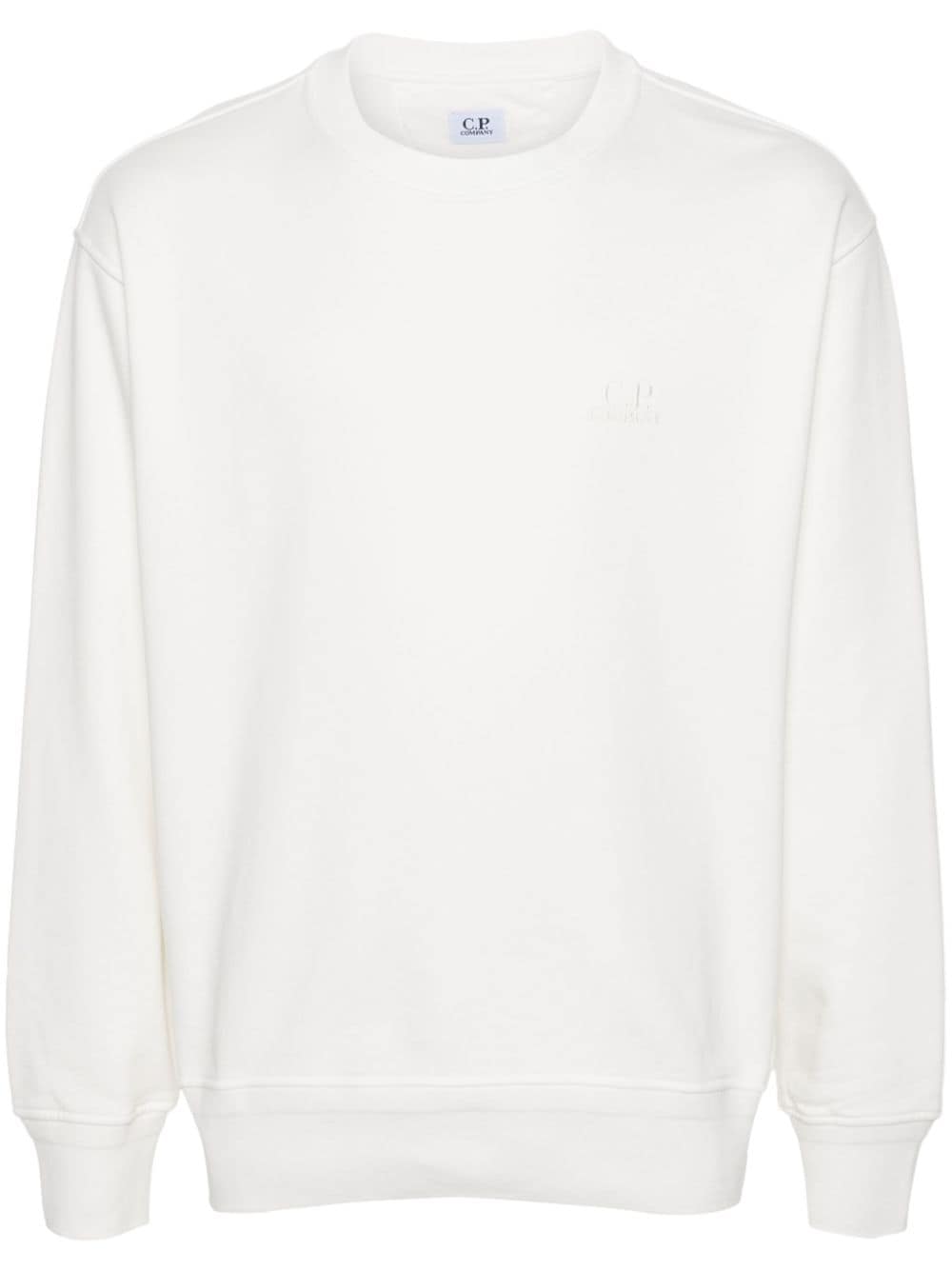 C.P. Company Sweatshirt mit Logo-Stickerei - Weiß von C.P. Company