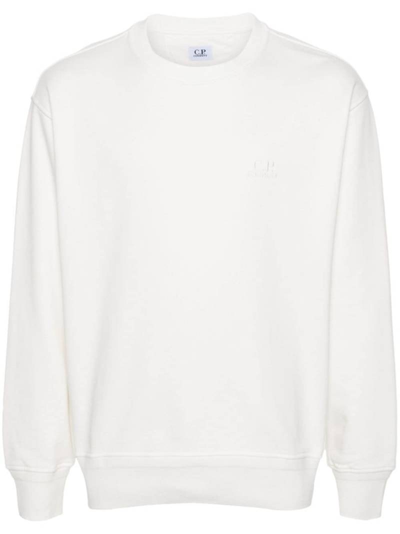 C.P. Company Sweatshirt mit Logo-Stickerei - Weiß von C.P. Company