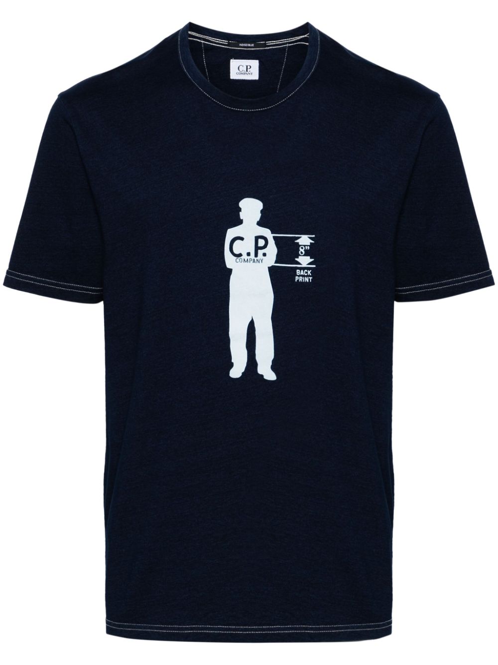 C.P. Company T-Shirt mit Logo-Print - Blau von C.P. Company