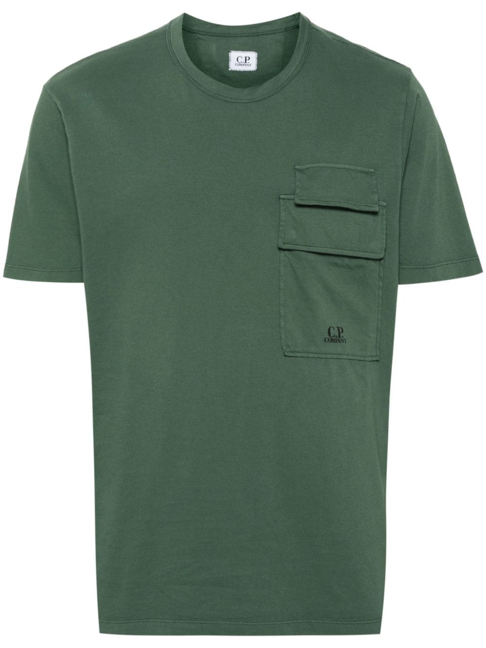 C.P. Company T-Shirt mit Logo-Print - Grün von C.P. Company